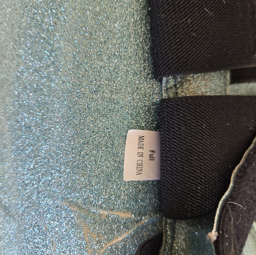 Equestroom Brushing Boots - Blue Glitter! - Picture 9 of 9